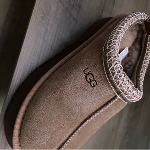 UGG Cream and Gold Slippers